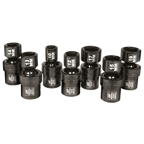 Ingersoll-Rand 7 Piece 3/8" Drive Metric Universal Impact Socket Set SK3M7U